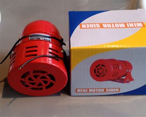 Ms 190 Mini Motor Siren มินิมอเตอร์ไซเรน ความดัง114db Ac200v ไซเรนหวอ