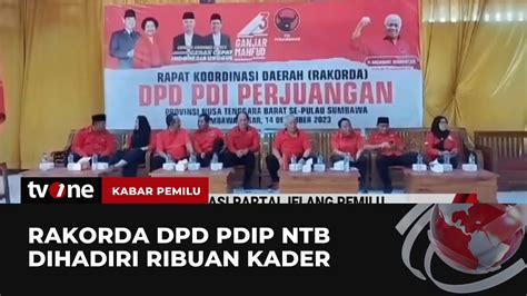 Seribu Kader PDIP Berkumpul Dalam Rakorda DPD PDIP NTB Kabar Pemilu