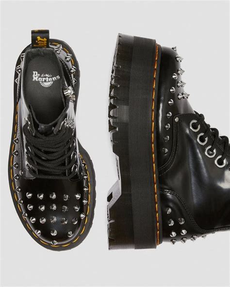 Boots Jadon Max Plateforme Et Clous En Noir Dr Martens Kl R