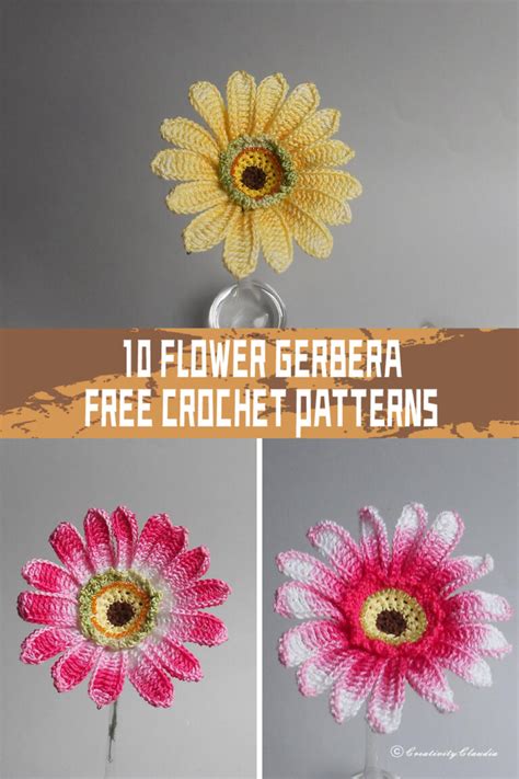 Flower Gerbera Crochet Patterns Free Igoodideas