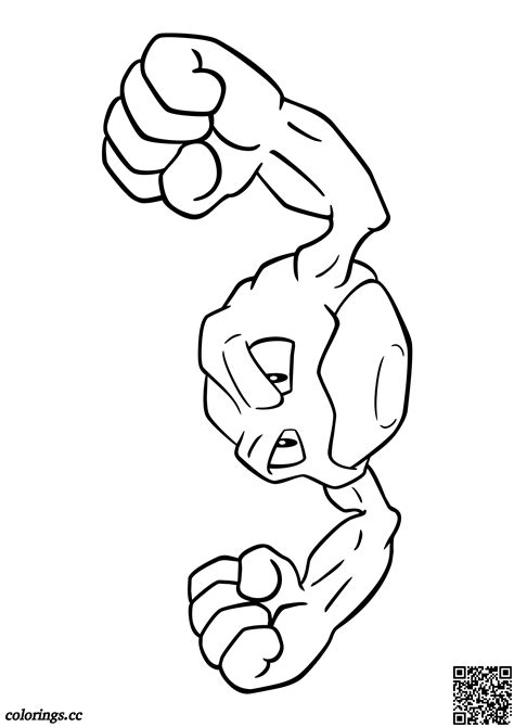 074 Geodude tegninger til farvelægning Pokemon tegninger til