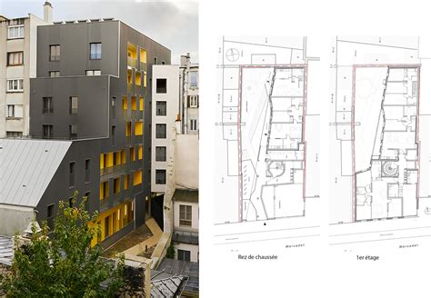 Architecte Logement Collectif De 16 Logements Un Commerce Paris 18