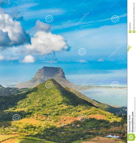 View From The Viewpoint Mauritius Stock Image Image Of Beautiful