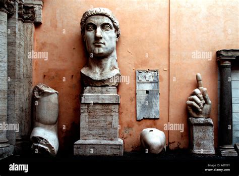 Fragments Of The Giant Statue Of The Emperor Constantine In The