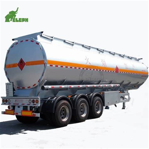 3 Axle 50000 Liters Aluminum Alloy Oil Transporter Fuel Tank Trailer