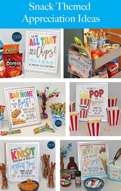 Snack Table Sign Ideas For Teacher Appreciation Week Teacher