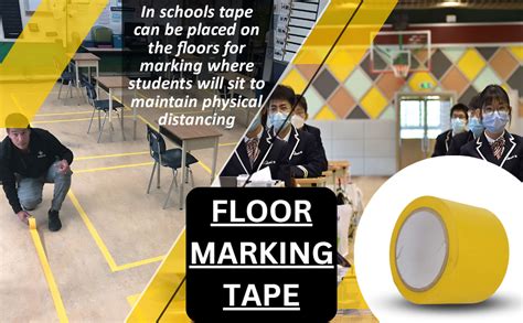 True Ally Vinyl Floor Marking Tape Yellow Inch Mmx Metres