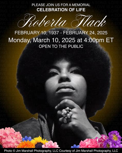 Roberta Flack - Please join us in celebrating the...
