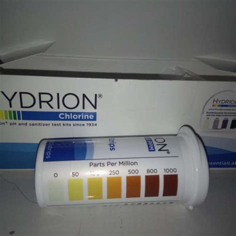 Promo Chlorine Test Strip 0 1000 Ppm 100 Strips Vial Hydrion Cat Ch