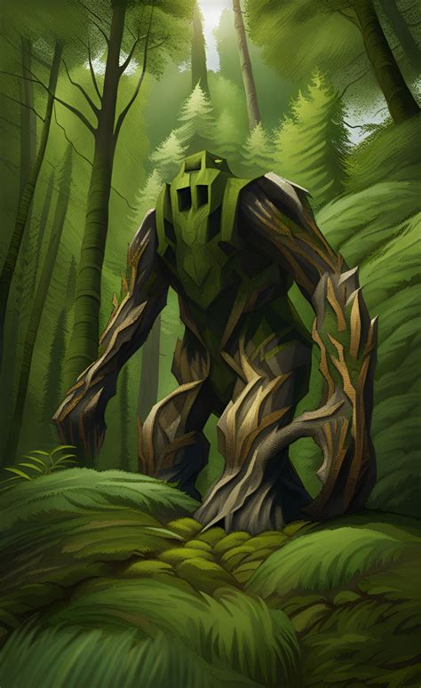 Forest Golem By Nezukorempadeviart07 On Deviantart