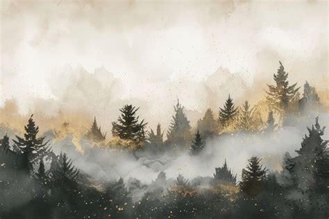 Forest watercolor background backgrounds outdoors | Premium Photo ...