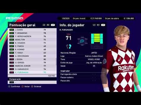 PES 2021 Novas Faces Adicionadas YouTube