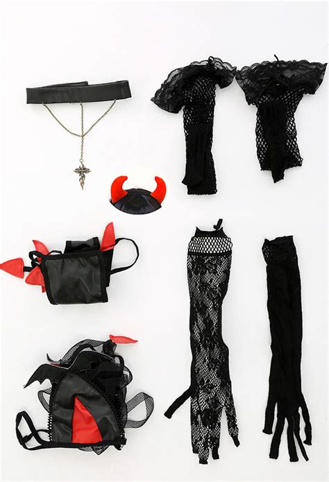Gothic Devil Sexy Bandage Lingerie Set Gothic Lingerie Black And