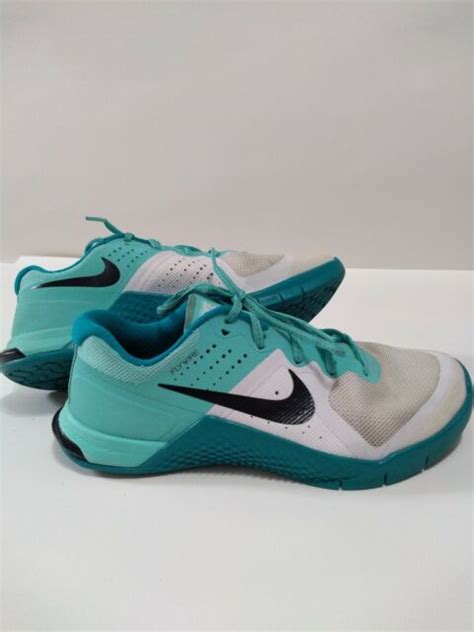 Nike Flywire Metcon 2 Hyper Turquoise And White Womens Us Size 6 Ebay