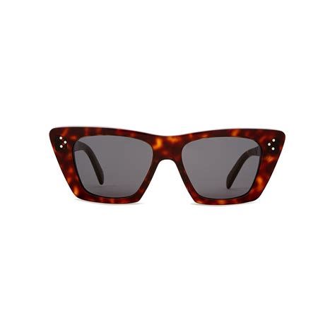 Celine Tortoiseshell Cat Eye Sunglasses Brown Editorialist