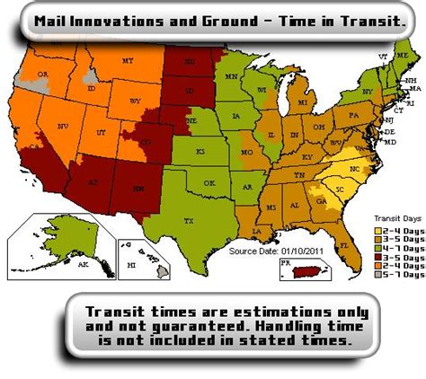 Usps Postal Zone Chart Map