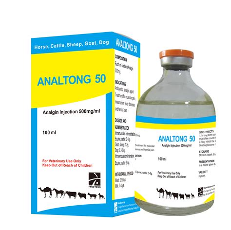 ANALTONG 50 Analgin Injection 50% - China Chongqing Fangtong