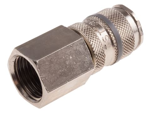 Rs Pro Rs Pro Brass Female Pneumatic Quick Connect Coupling G 12 Female Threaded 667 1894