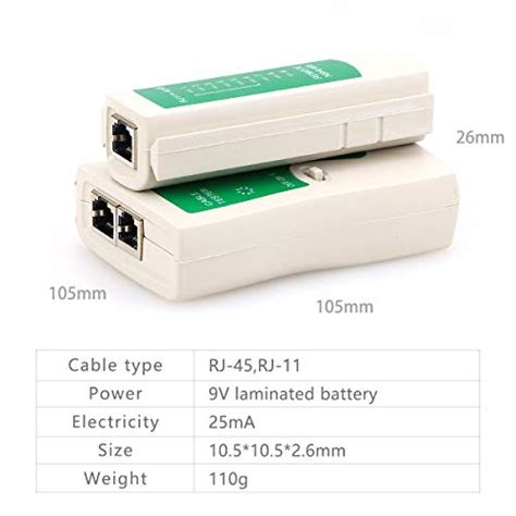 Nshl468 Rj45 Rj11 Multi Functional Network Lan Cable Tester Test Tool Equipment