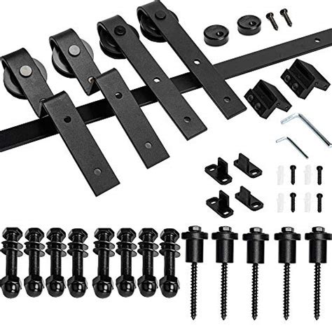 Smartsmith Ft Single Track Bypass Barn Door Hardware Kit Upgraded