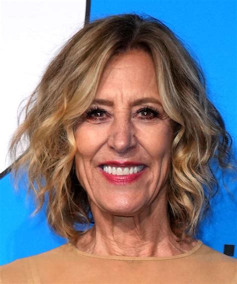 Christine Lahti Medium Wavy Layered Light Brunette Bob Haircut With