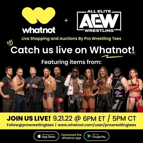 All Elite Wrestling On Twitter Live Aew Shopping Auctions On