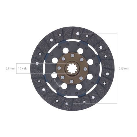 Disque Embrayage 215mm Kubota Case IH Ford New Holland Shibaura