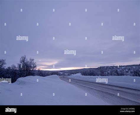 Road E Between Alta And Kautokeino In The Province Troms Og Finnmark