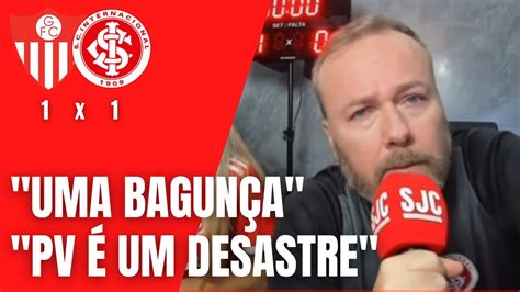 A ReaÇÃo Do Baldasso Com O Empate Do Inter Com O Guarany Duras