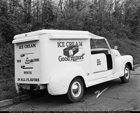 Good Humor Ice Cream Truck Number 91 Rear View Maryland Center For History And Culture