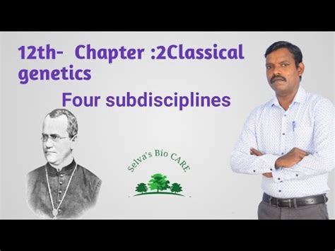 Th Bio Botany Ch Classical Genetics Major Subdisciplines Of