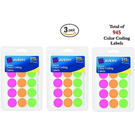 Avery Colored Labels