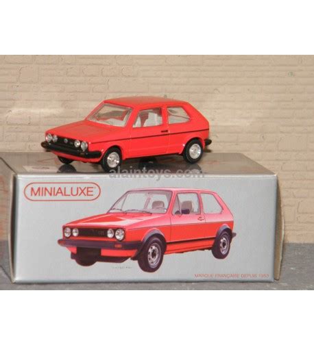 Miniabox Volkswagen GTI dinky car designed Minialuxe France 1 66è Ref