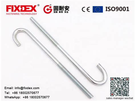 China Jis B 1178 Carbon Steel Galvanized J Type Anchor Bolt