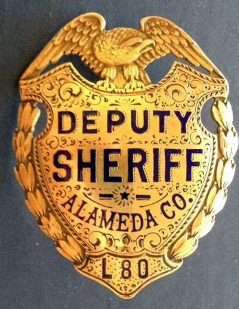 Alameda Co Sheriff Calif Badge