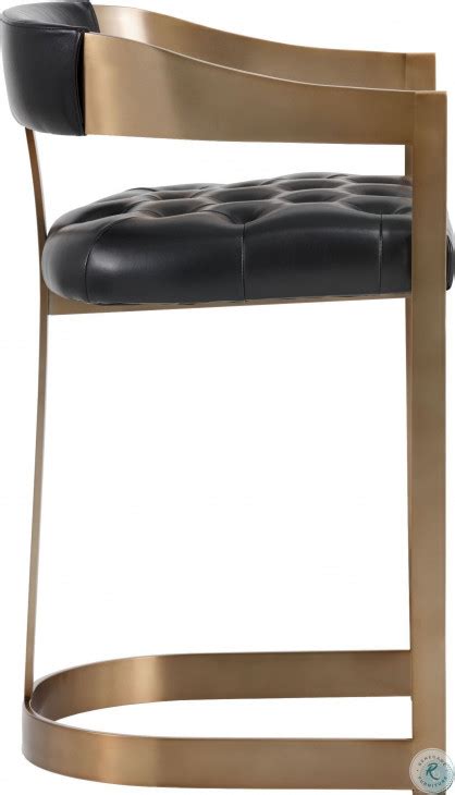 Ikon Black Leather Beaumont Counter Stool From Sunpan Coleman Furniture