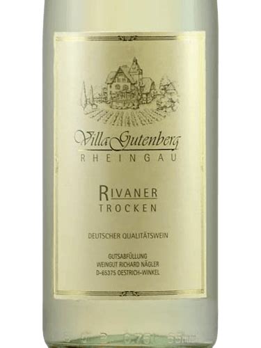 Weingut Villa Gutenberg Rivaner Trocken Vivino Australia