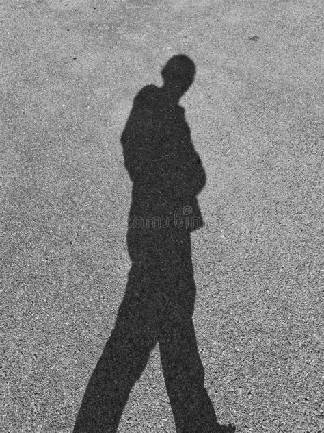 Black Shadow Of A Man Walking3 Stock Image Image Of Tall Outdoor