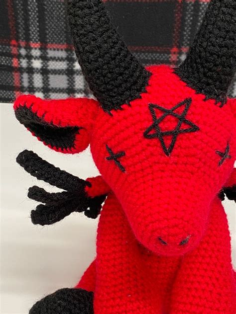 Baphomet Satanic Goat Crochet Plush Pattern Etsy