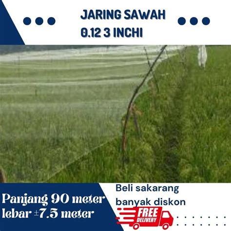 Jual Jaring Sawah Jaring Burung Sawah Jaring Padi Panjang Meter