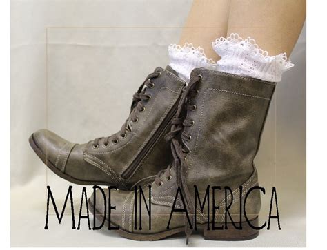 Lace Combat Boot Socks Miss Tori In By Lacebootsocksbyccole