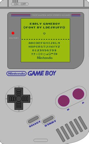 Early GameBoy Font | dafont.com