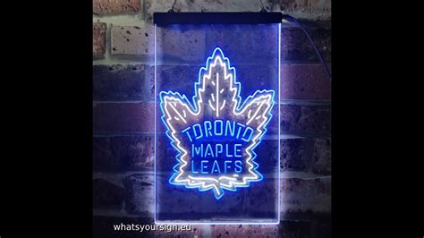 Toronto Maple Leafs Logo 2 Led Neon Sign Neon Signs Toronto Maple