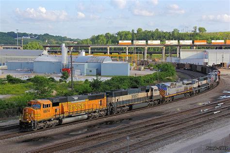 Northbound BNSF Empty Coal Train At Kansas City MO Train Bnsf