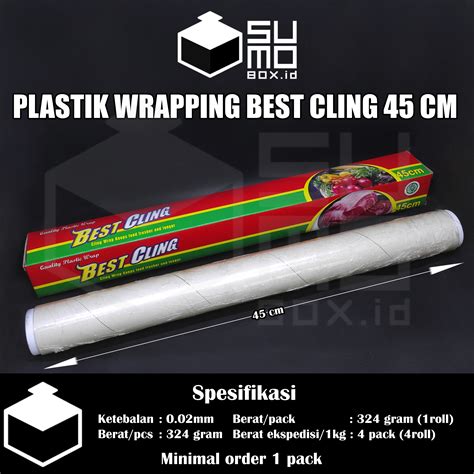 Best Cling Plastic PANJANG 45cm X 30meter Cling Wrap Plastik Makanan