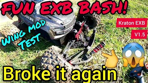 Arrma Kraton S Exb V Fun Forest Bashing Testing The New Rear Wing