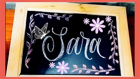 Sara En Chalk Lettering Significado Y Origen Del Nombre Hand