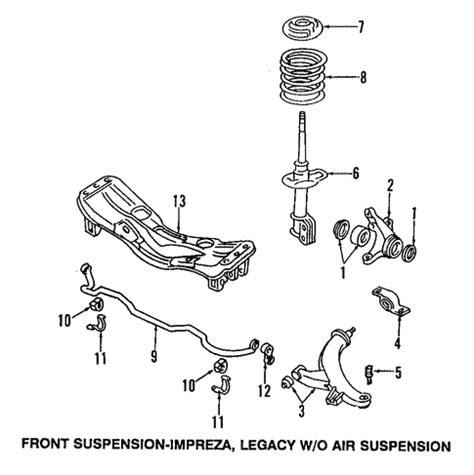 Subaru Front Suspension Diagram