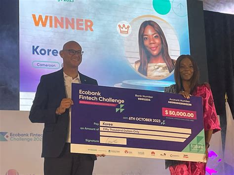 Koree Wins 50 000 At Ecobank Fintech Challenge