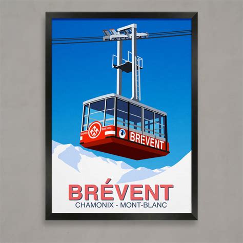 Brevent ski poster – Ski Poster & Art Prints - Shop Online | Steve Ash ...